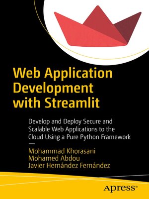 cover image of Web Application Development with Streamlit